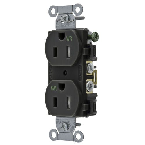 Prise électrique pour ponton - BR15BLKWRTR - Hubbell Marine Electrical Products - femelle