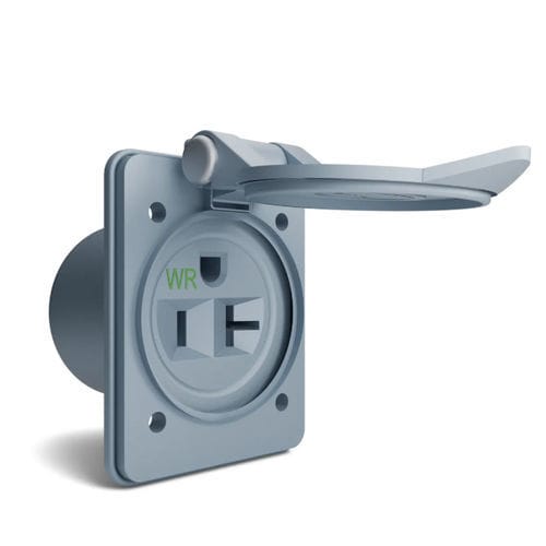 Prise étanche pour ponton - HBL61CM65 - Hubbell Marine Electrical Products - femelle