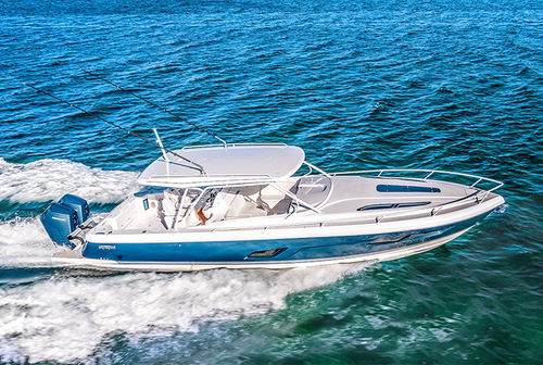 Vedette hors-bord - 41 VALOR - Intrepid - bimoteur / open / à console centrale