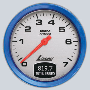 Compte-tours analogique - Master - Livorsi Marine - pour bateau / avec compteur d'heures moteur