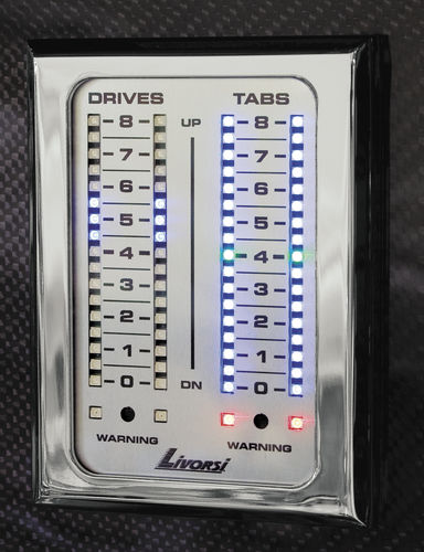 Indicateur pour bateau - Livorsi Marine - de trim / avec afficheur LED