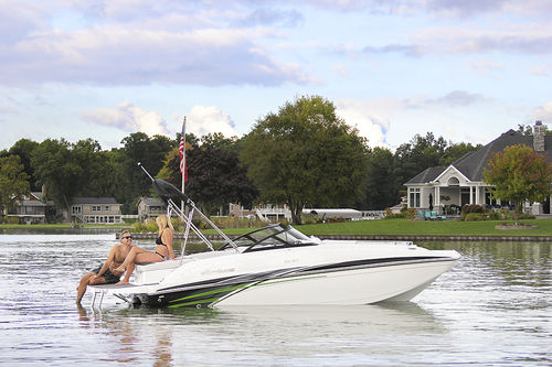 Deck-boat in-bord - SD 187 I/O - Hurricane - à double console / de wakeboard / max. 10 personnes