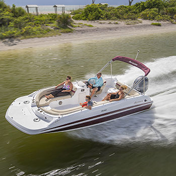Deck-boat hors-bord - SS 201 OB - Hurricane - de wakeboard / max. 12 personnes / bain de soleil