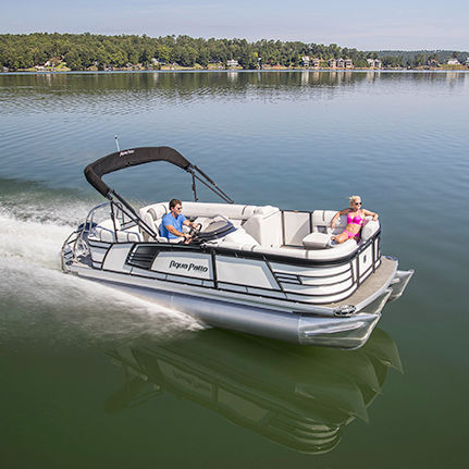 Bateau ponton hors-bord - AP 215 SB - Aqua Patio - max. 11 personnes