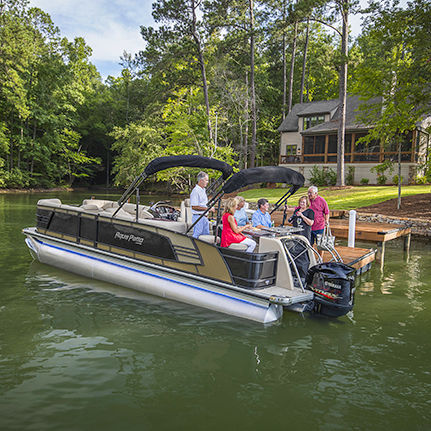 Bateau ponton hors-bord - AP 259 CBD - Aqua Patio - max. 15 personnes