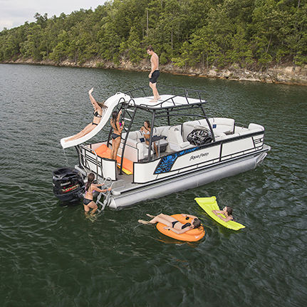 Bateau ponton hors-bord - AP 255 SDP - Aqua Patio - max. 14 personnes
