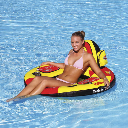 Fauteuil flottant pour base de loisirs - TREK-N-TUBE - Sportsstuff - avec rangement