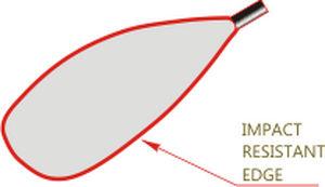 Pagaie pour kayak - POLO KINETIC - Braca-sport - de polo / asymétrique / simple