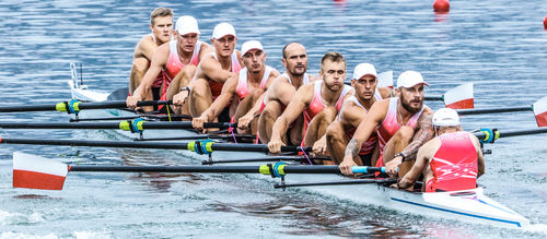 Bateau d'aviron de course - F29 - Filippi - huit de pointe / avec barreur