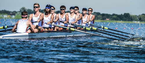 Bateau d'aviron de course - F41 - Filippi - huit de pointe / avec barreur