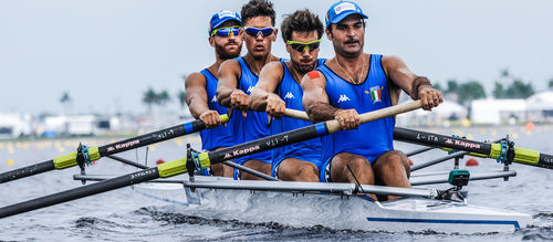 Bateau d'aviron de course - F40 - Filippi - de compétition / quatre de couple