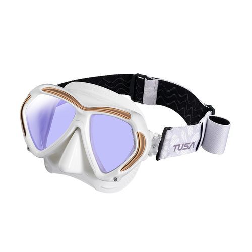 Masque de plongée bi-verres - M2001SQD - Tusa - anti-UV / anti-reflet / pour la plongée professionnelle