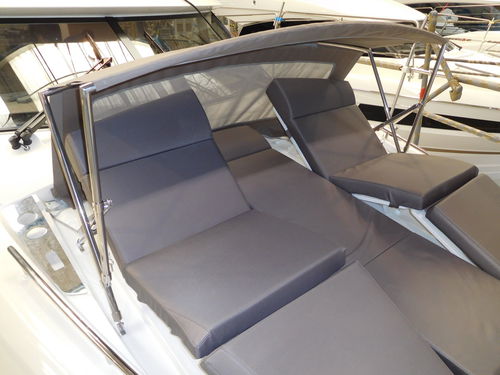 Bimini top pour cockpit - Canopy - NVequipment - pour bateau / pour voilier / structure en acier inoxydable