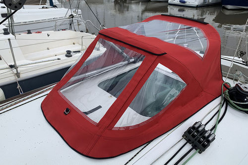 Capote de roof pour voilier - Sprayhood - NVequipment - pour cockpit / structure en aluminium / PVC
