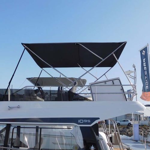 Bimini top pour bateau - fly  - NVequipment - pour cockpit / structure en acier inoxydable