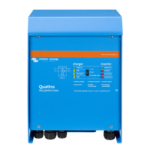 Convertisseur-chargeur de tension - Quattro - Victron Energy - AC / AC / marin