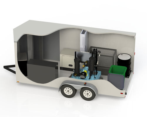 Nettoyeur de cuves de navire - Trailer - AXI International - portable