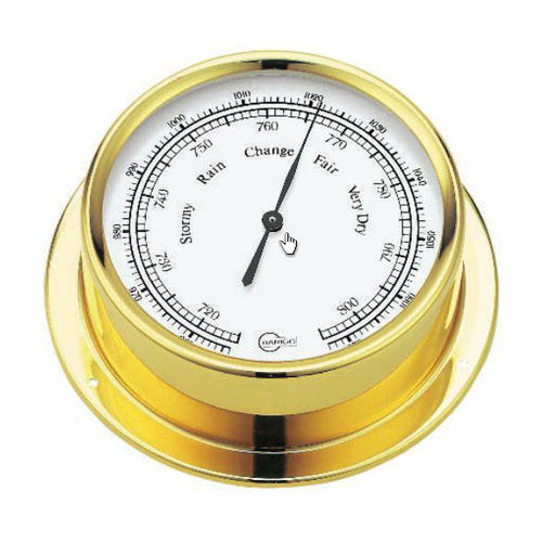 Baromètre analogique - 184MS - Barigo - en laiton / blanc