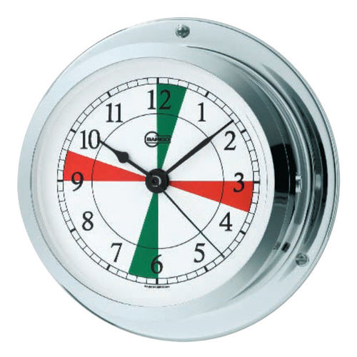 Horloge secteurs radio - 1187CRFS - Barigo - en chrome