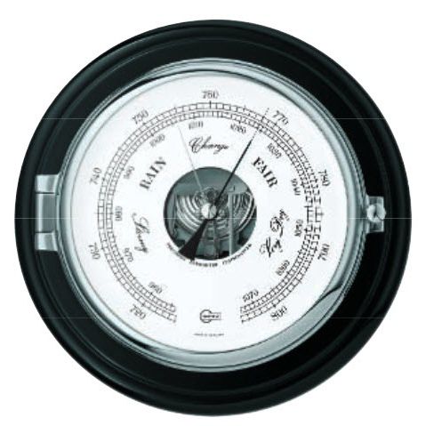 Baromètre analogique - 1585CR - Barigo - en chrome / blanc