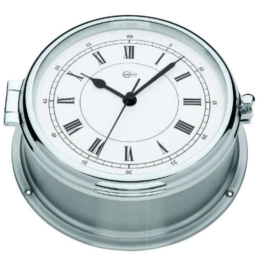 Horloge analogique - 587CRED - Barigo - en chrome / en laiton