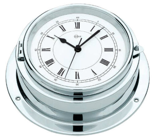 Horloge analogique - 1650CR - Barigo - en chrome / en laiton