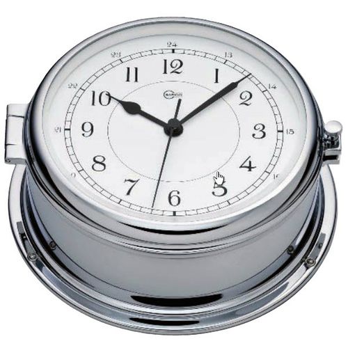 Horloge analogique - 587CR - Barigo - en chrome