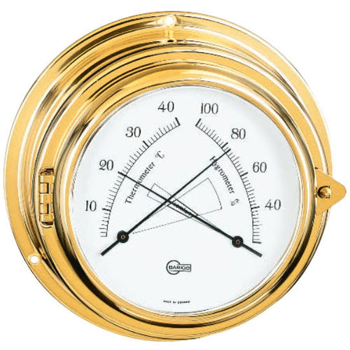 Thermomètre analogique - 620MS - Barigo - hygromètre / confortmètre / en laiton poli