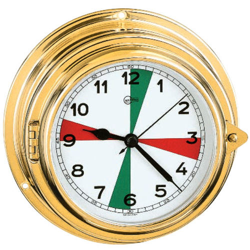 Horloge analogique - 2350MSFS - Barigo - en laiton / secteurs radio