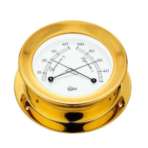 Thermomètre analogique - 1139MS - Barigo - hygromètre / confortmètre / en laiton poli