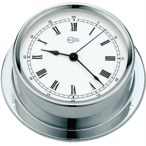 Horloge analogique - 684CR - Barigo - en chrome / en laiton