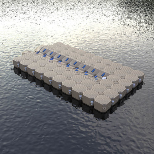 Ponton flottant - 18 ft - CANDOCK - modulaire / pour amarrage à sec / pour marina
