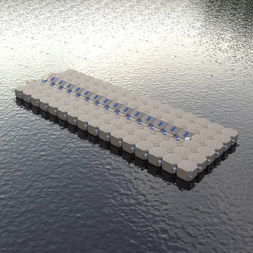 Ponton flottant - 28 ft - CANDOCK - modulable / pour amarrage à sec / pour marina