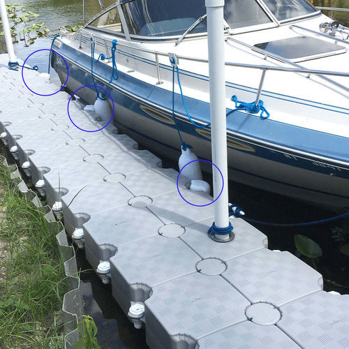 Pare-battage pour ponton - C03-000008 - CANDOCK - blanc / en PEHD