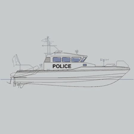 Bateau de surveillance - RPB 15 - Raidco Marine - in-bord / en aluminium