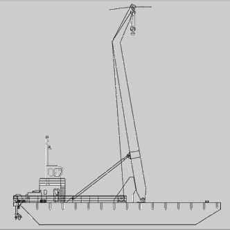 Navire spécial barge grue - DERRICK-PONTOON  - Raidco Marine