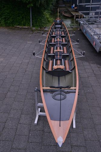 Bateau d'aviron de randonnée - D4x+ - Baumgarten Bootsbau - quatre de couple / avec barreur