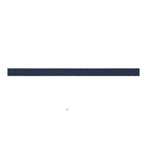 Drisse double tresse polyester rouge et blanche