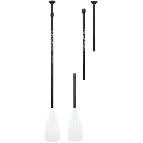 Pagaie pour stand-up paddle-board - FIBRE 3 - AQUADESIGN - de loisir / symétrique / simple