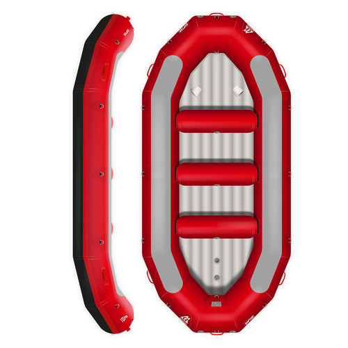 Raft 9 places - RAPTOR 425 ROUGE  - AQUADESIGN - d'eau vive