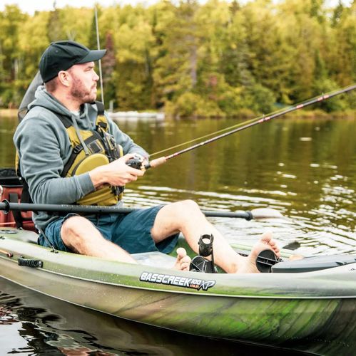 Kayak sit-on-top - Basscreek 100XP Angler - Pelican International - de loisir / de pêche / pour adulte