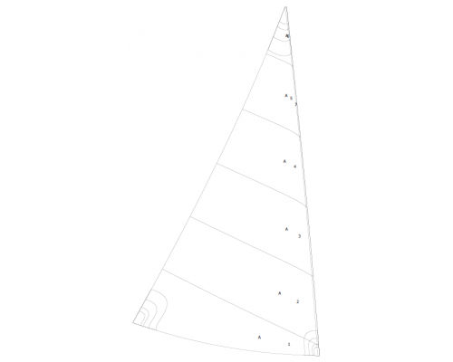 Grand-voile - 2196 - NENUPHAR - pour dériveur