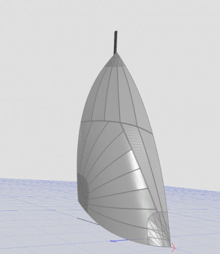 Spinnaker asymétrique - 2215 - NENUPHAR - pour dériveur / coupe tri-radiale