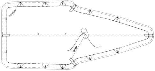 Housse de protection pour dériveur - 20284 - NENUPHAR - en PVC / 49er