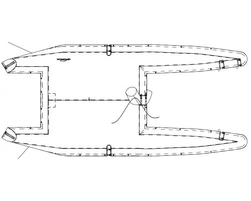 Housse de protection pour multicoque de sport - 30238 - NENUPHAR - en PVC / Hobie Cat 18