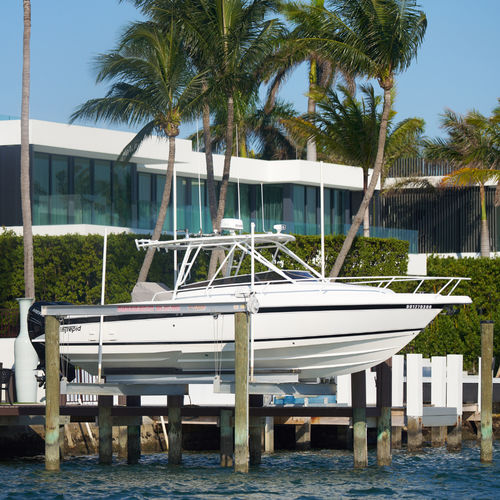 Ascenseur à bateaux - Golden Boat Lifts & Marine Systems - monté sur ponton / en aluminium