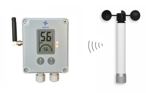 Anémomètre numérique - W210  - NAVIS elektronika - sans fil / avec alarme