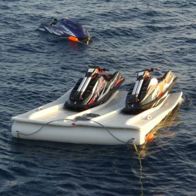 Ponton flottant - Wing & Henshaw inflatable Solutions - pour amarrage à sec de jet-ski / pour marina / en plastique
