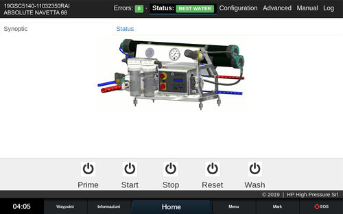 Interface de contrôle - Part-Net - HP High Pressure S.R.L. - de navigation / pour bateau / pour dessalinisateur