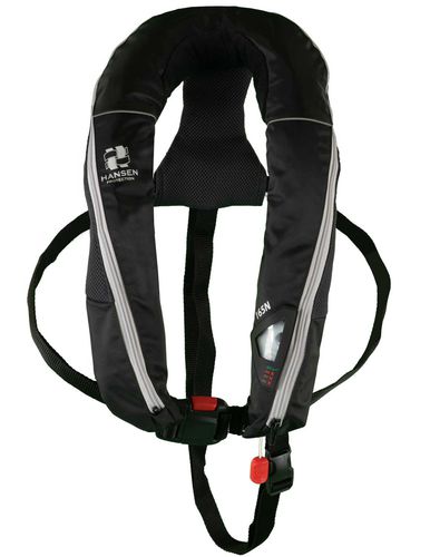 Gilet de sauvetage gonflable automatique - AeroPro Leisure - Hansen Protection AS - 165 N / unisexe / avec harnais de sécurité